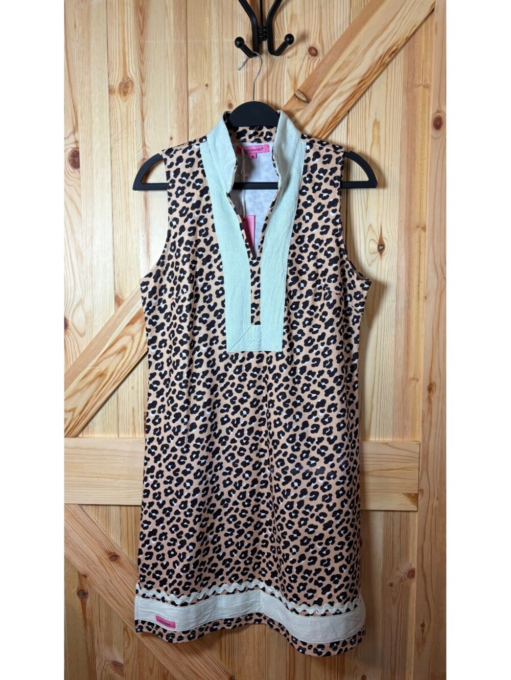 Simply Southern Leopard Print Sleeveless Tunic Dress Medium NWT